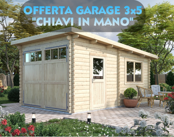 OFFERTA GARAGE 3X5 MONO FALDA